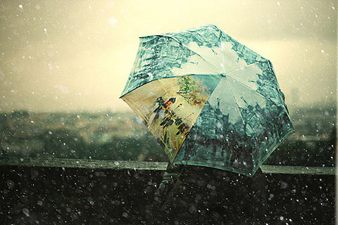 QUERIA ver a chuva de maneira graciosa. (fonte: auf flickr)